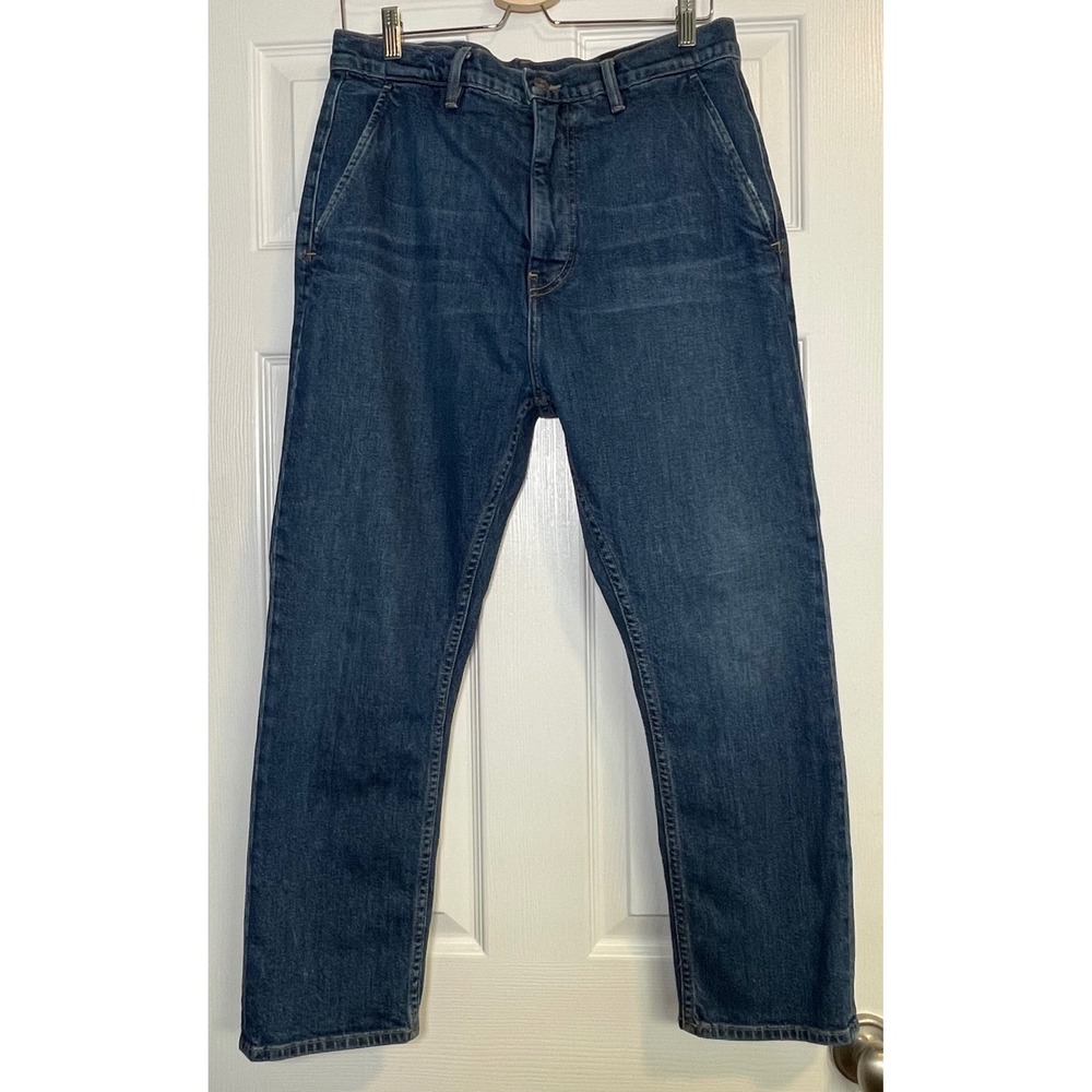 Vince‎ Mens Straight Leg Jeans 32 Blue Made in USA Italian Fabric